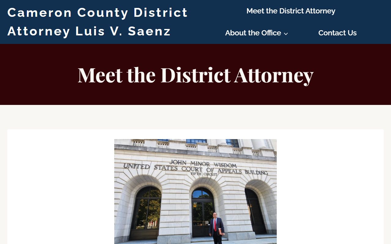 Cameron County District Attorney court records after arrest source